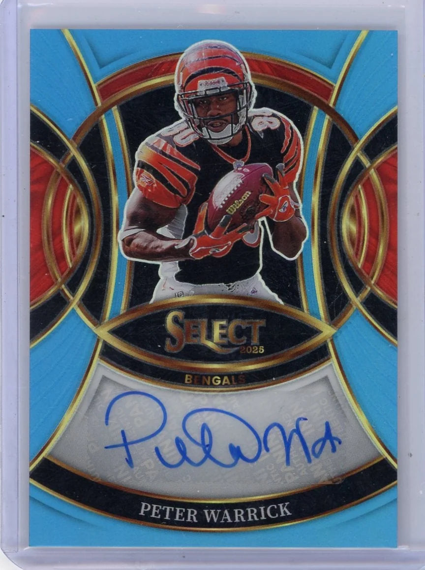 Peter Warrick 2025 Panini Select autograph #'d 03/49