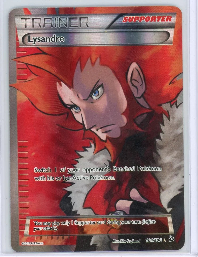Lysandre Trainer 2014 Pokemon XY Flashfire #104/106
