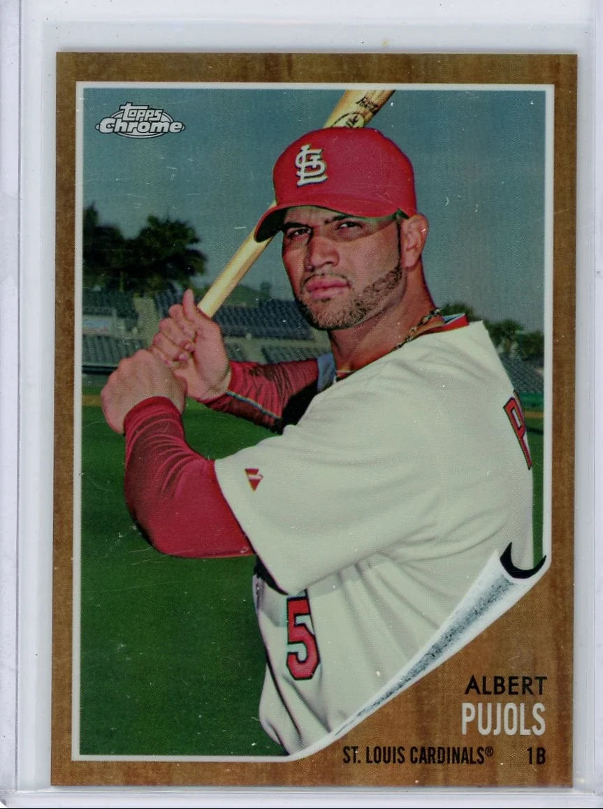 Albert Pujols 2011 Topps Heritage Chrome Refractor #'d 109/562