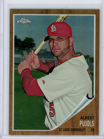 Albert Pujols 2011 Topps Heritage Chrome Refractor #'d 109/562