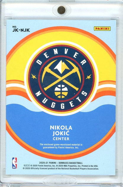 Nikola Jokic 2020 Panini Donruss Jersey Kings Patch