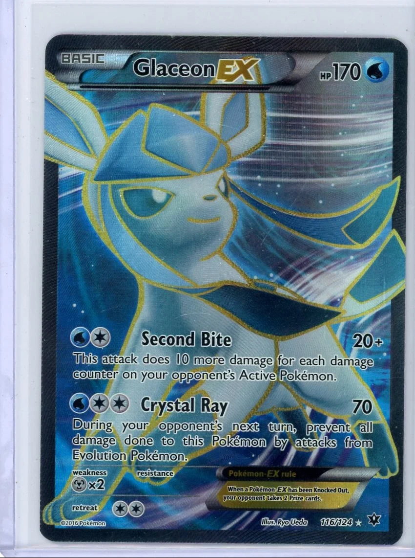 Glaceon EX 2016 Pokemon Fates Collide #116/124