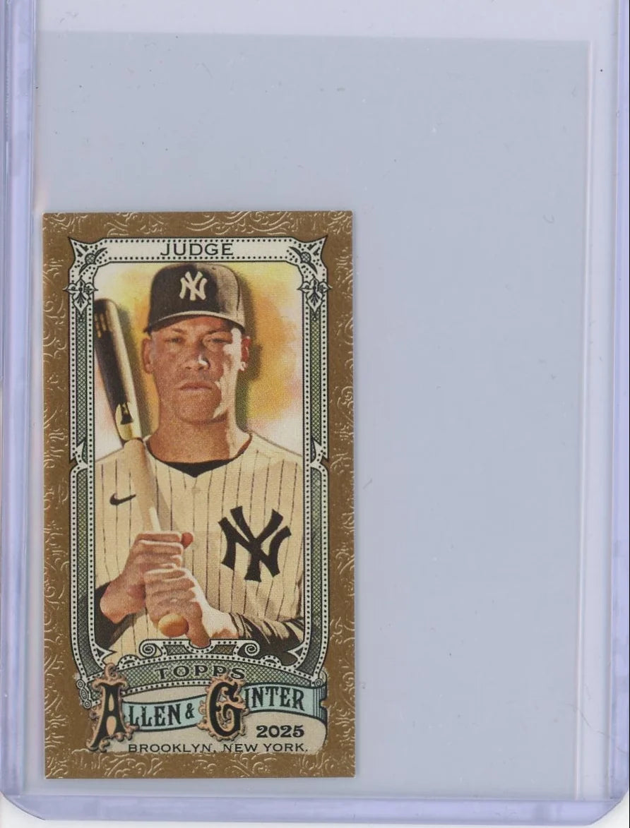 Aaron Judge 2025 Topps Allen & Ginter mini gold border sp