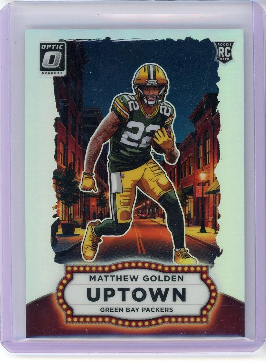 Matthew Golden 2025 Panini Donruss Optic Uptown rookie card