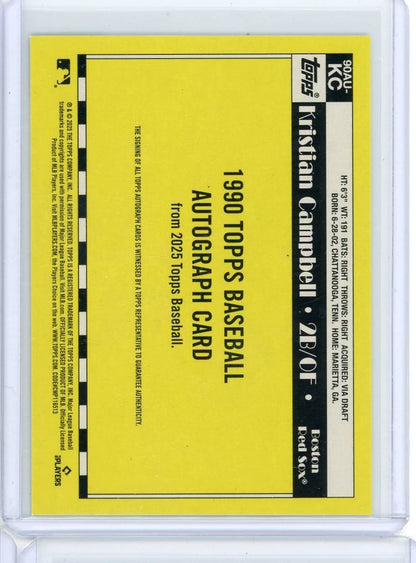 Kristian Campbell 2025 Topps Update Series 35th Anniversary Auto RC