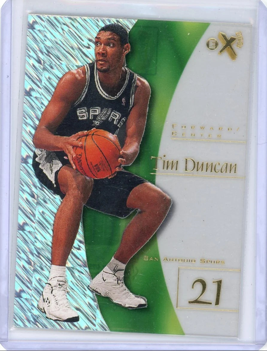 Tim Duncan 1998 SkyBox eX rookie card