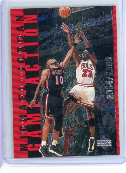 Michael Jordan 1008 Upper Deck Game Action #'d 2034/2300