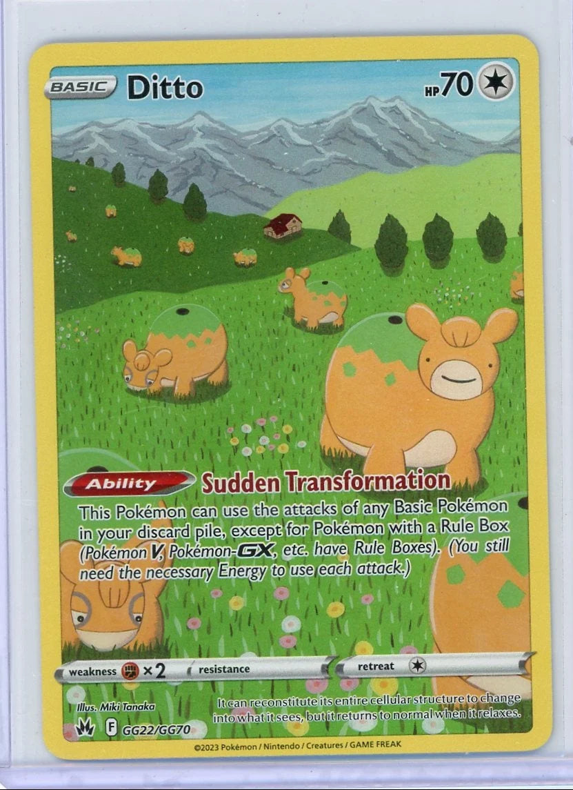Ditto Pokémon Crown Zenith Galarian Gallery #GG22/GG70