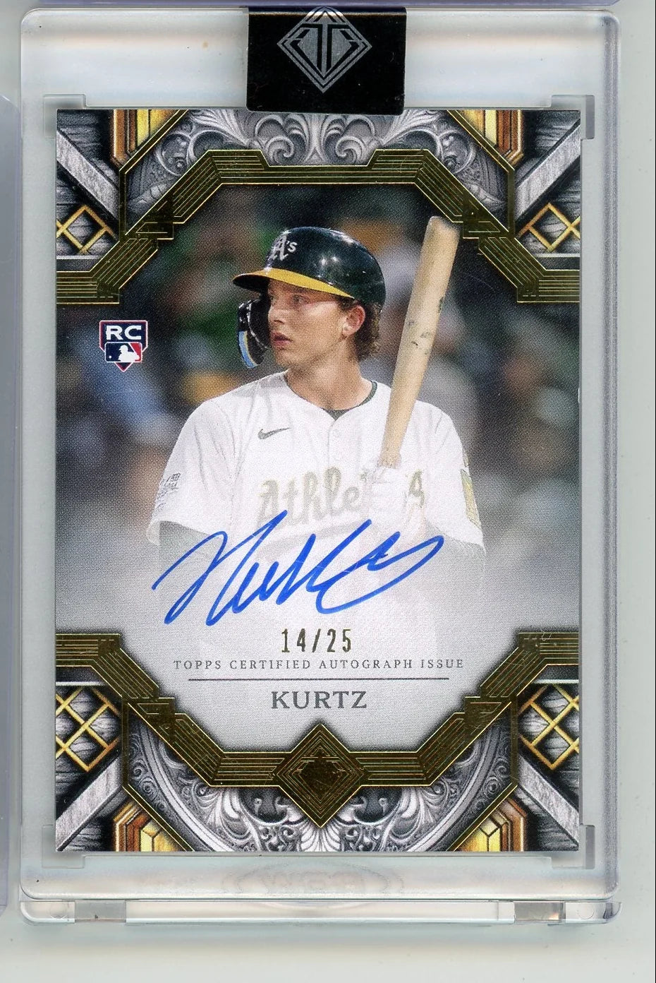 Nick Kurtz 2025 Topps Transcendent autograph rookie card #'d 14/25