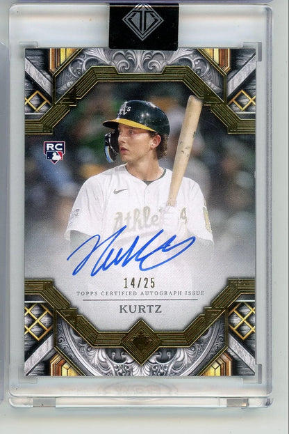 Nick Kurtz 2025 Topps Transcendent autograph rookie card #'d 14/25