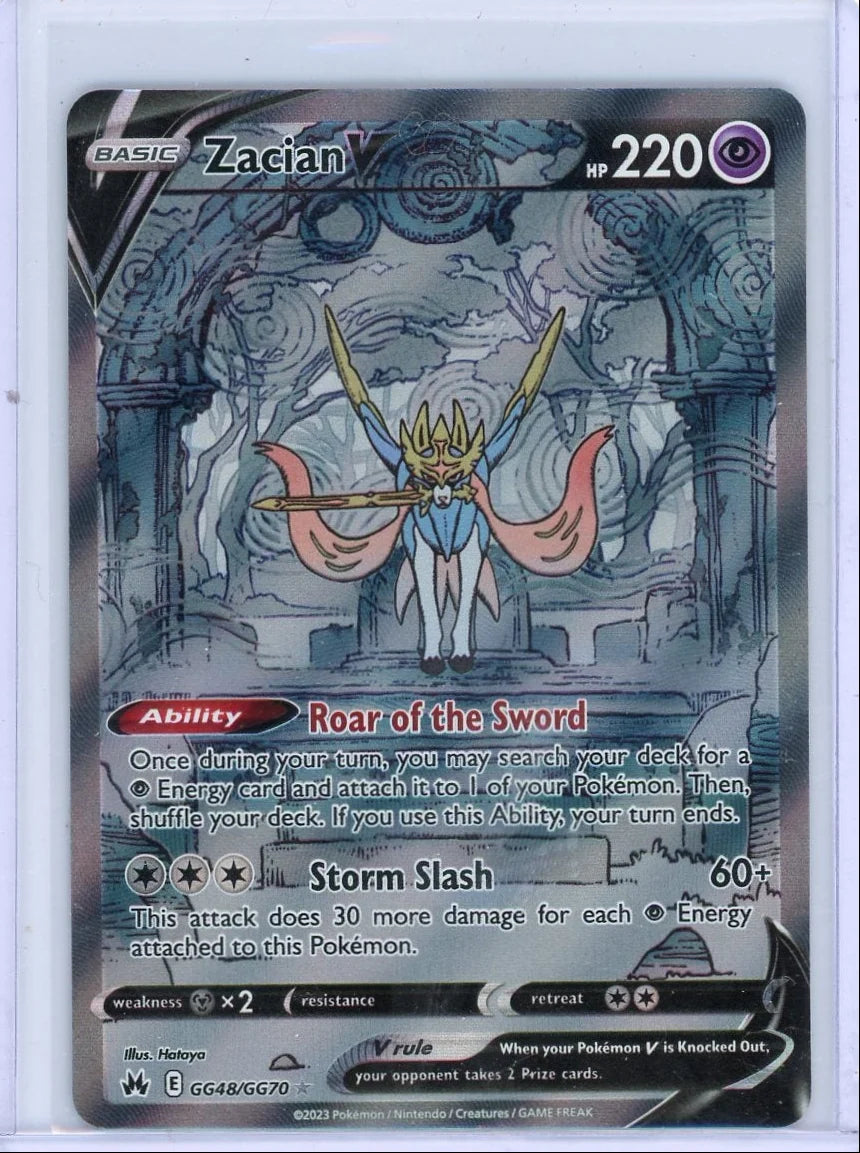 Zacian V Pokémon Crown Zenith Galarian Gallery #GG48/GG70
