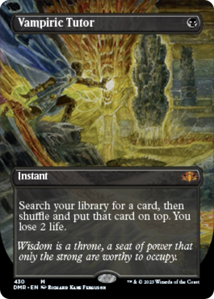 Vampiric Tutor (Borderless) (430) (Dominaria Remastered)