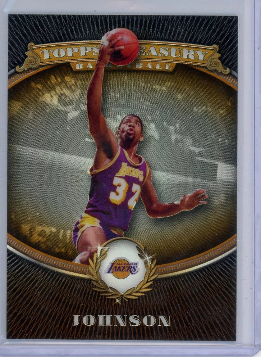 Magic Johnson 2008 Topps Treasury refractor #'d 368/999