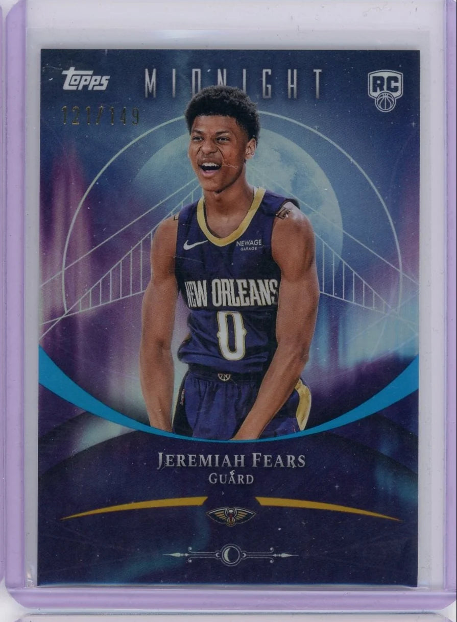 Jeremiah Fears 2025 Topps Midnight Rookie #'d 121/149