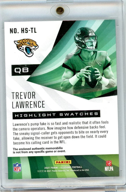 Trevor Lawrence 2021 Panini Illusions Highlight relic rc