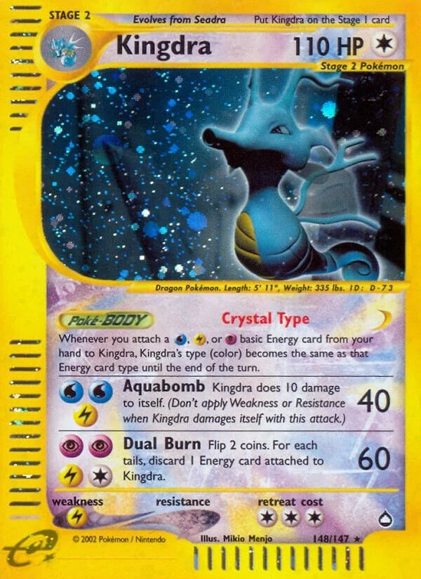 Kingdra (148) (148/147) (Aquapolis) (AQ)