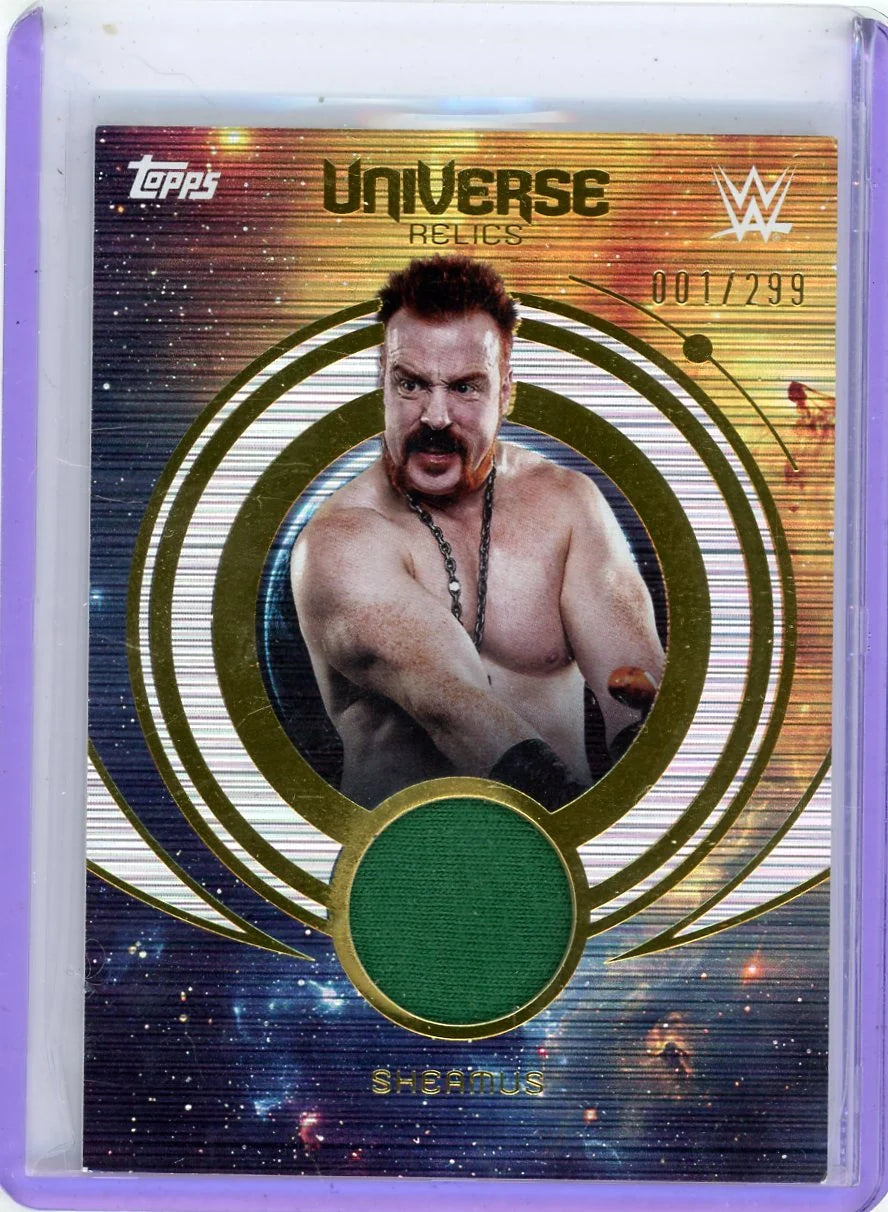 Sheamus 2025 Topps Universe WWE Universe Relics #'d 001/299