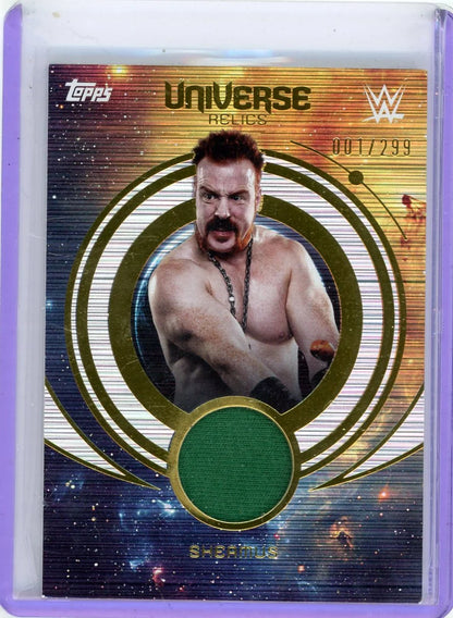 Sheamus 2025 Topps Universe WWE Universe Relics #'d 001/299