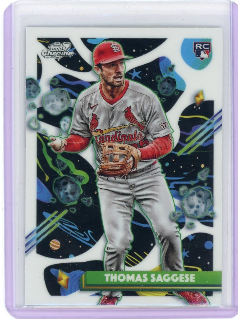 Thomas Saggese 2025 Topps Chrome Cosmic White Hole RC