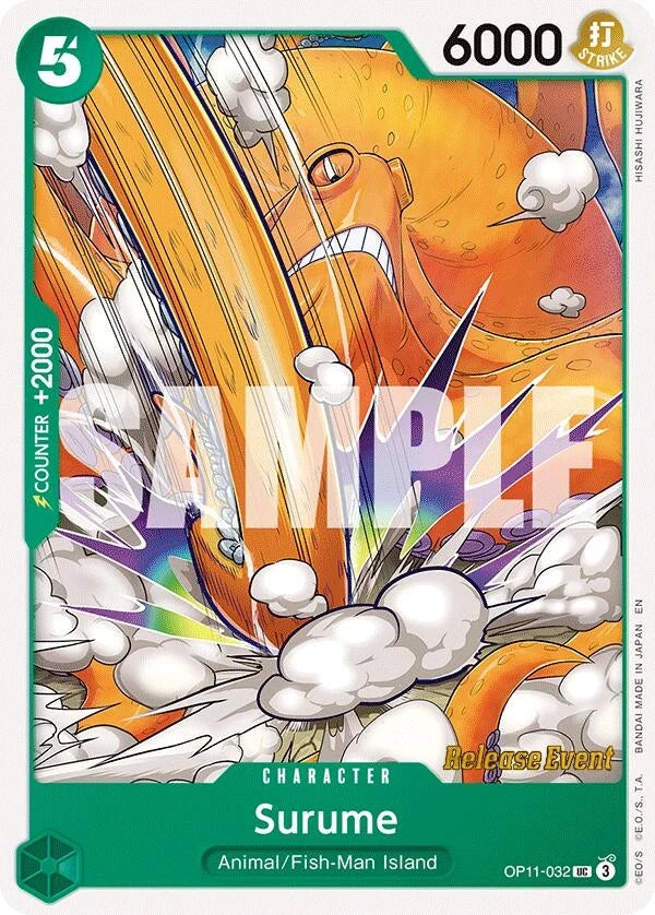 Surume (OP11-032) (A Fist of Divine Speed Release Event Cards) (OP11 RE)