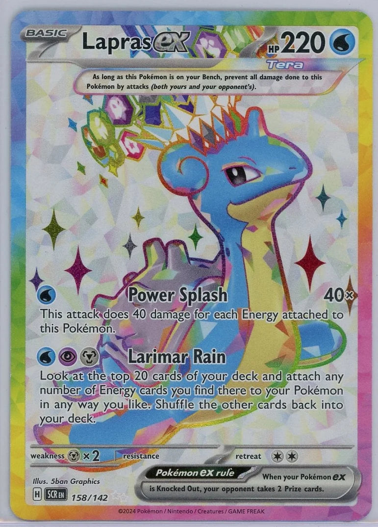 Lapras ex Pokémon Stellar Crown Ultra Rare #158/142