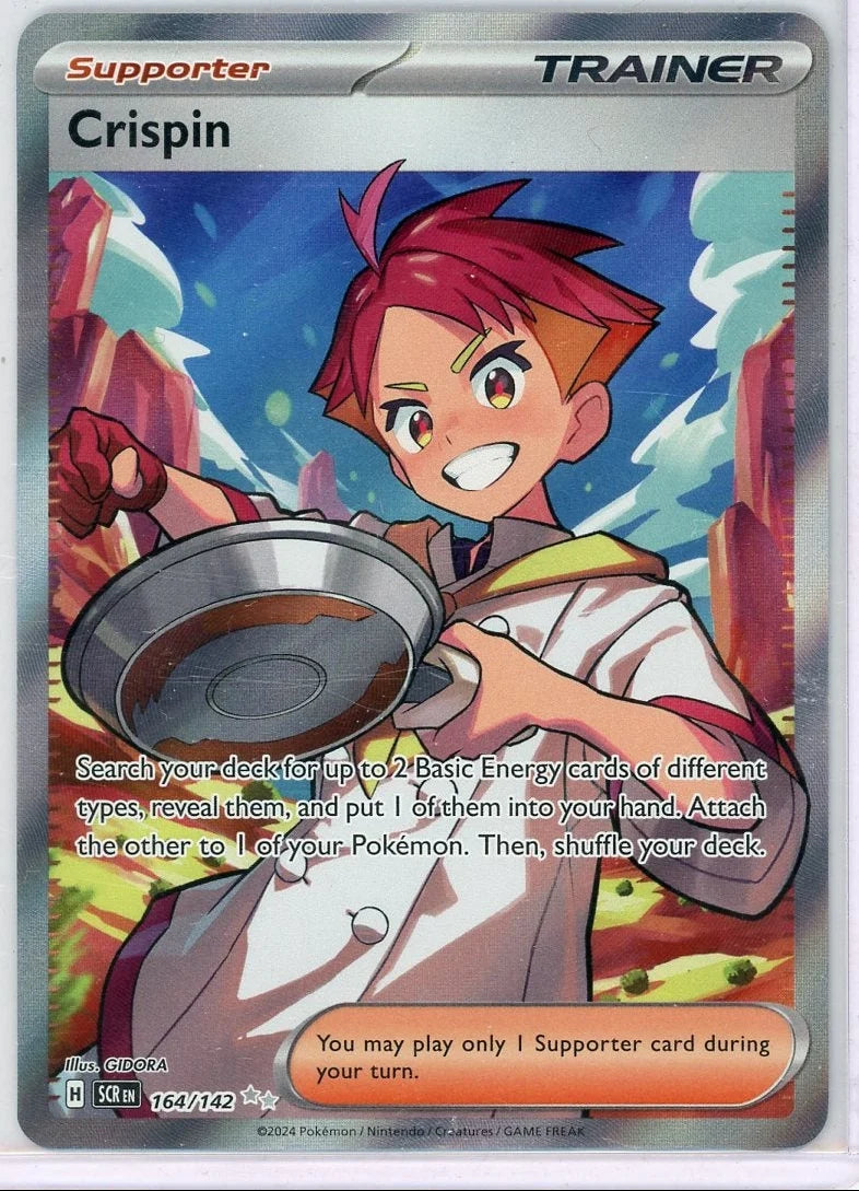 Crispin Pokemon Stellar Crown Ultra Rare #164/142