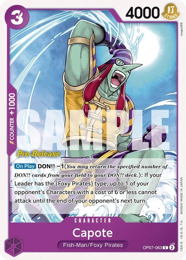 Capote (OP07-063) (500 Years in the Future Pre-Release Cards) (OP07 PRE)