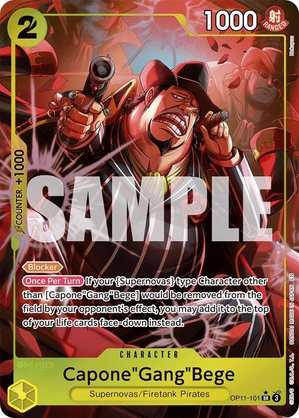 Capone"Gang"Bege (101) (Alternate Art) (OP11-101) (A Fist of Divine Speed) (OP11)