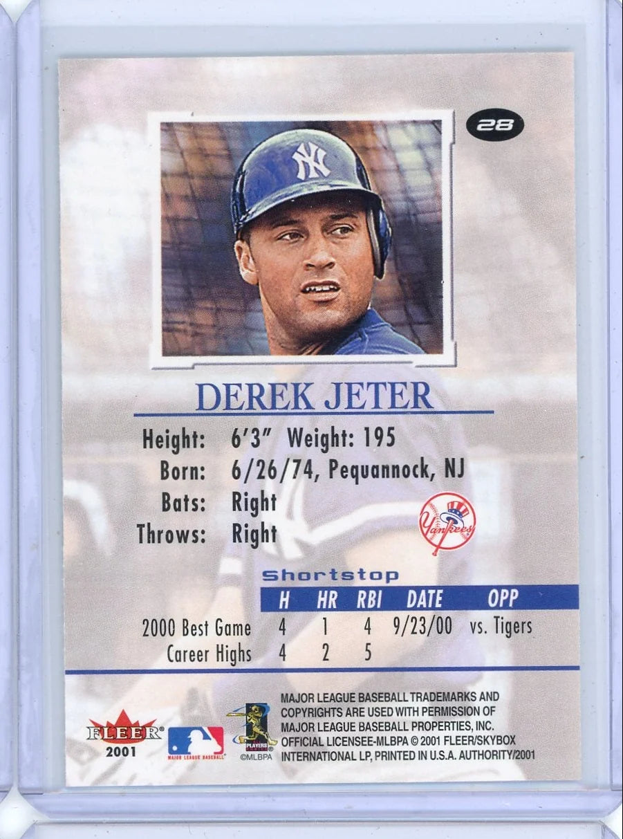 Derek Jeter 2001 Fleer Authority #28