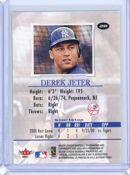 Derek Jeter 2001 Fleer Authority #28