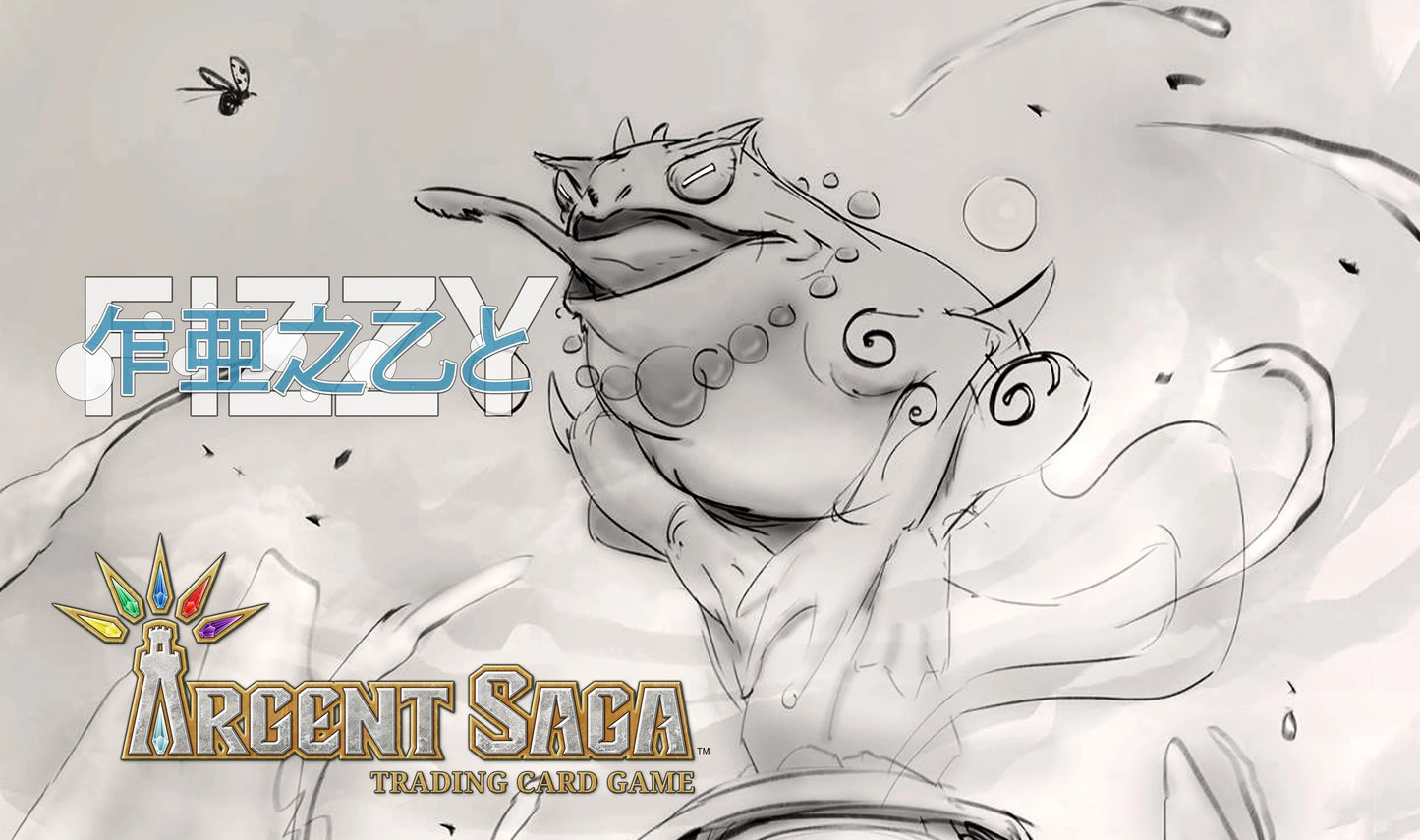 Argent Saga TCG Rubber Event Playmat - Fizzy Sketch (Side Event June 2019)