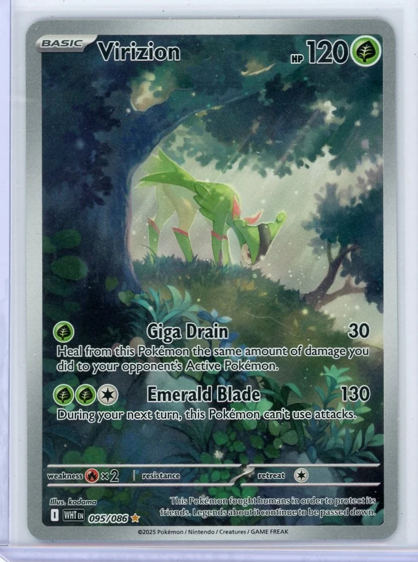 Virizion Pokémon White Flare Illustration Rare #095/086