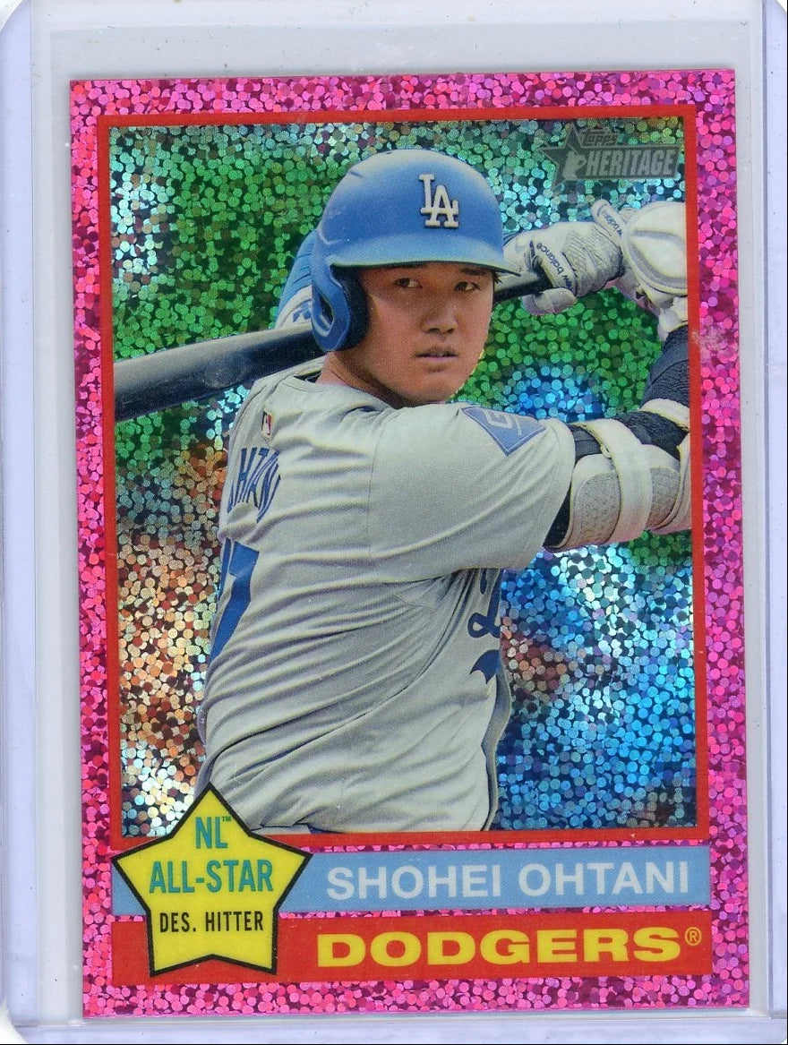 Shohei Ohtani 2025 Topps Heritage Pink Sparkle