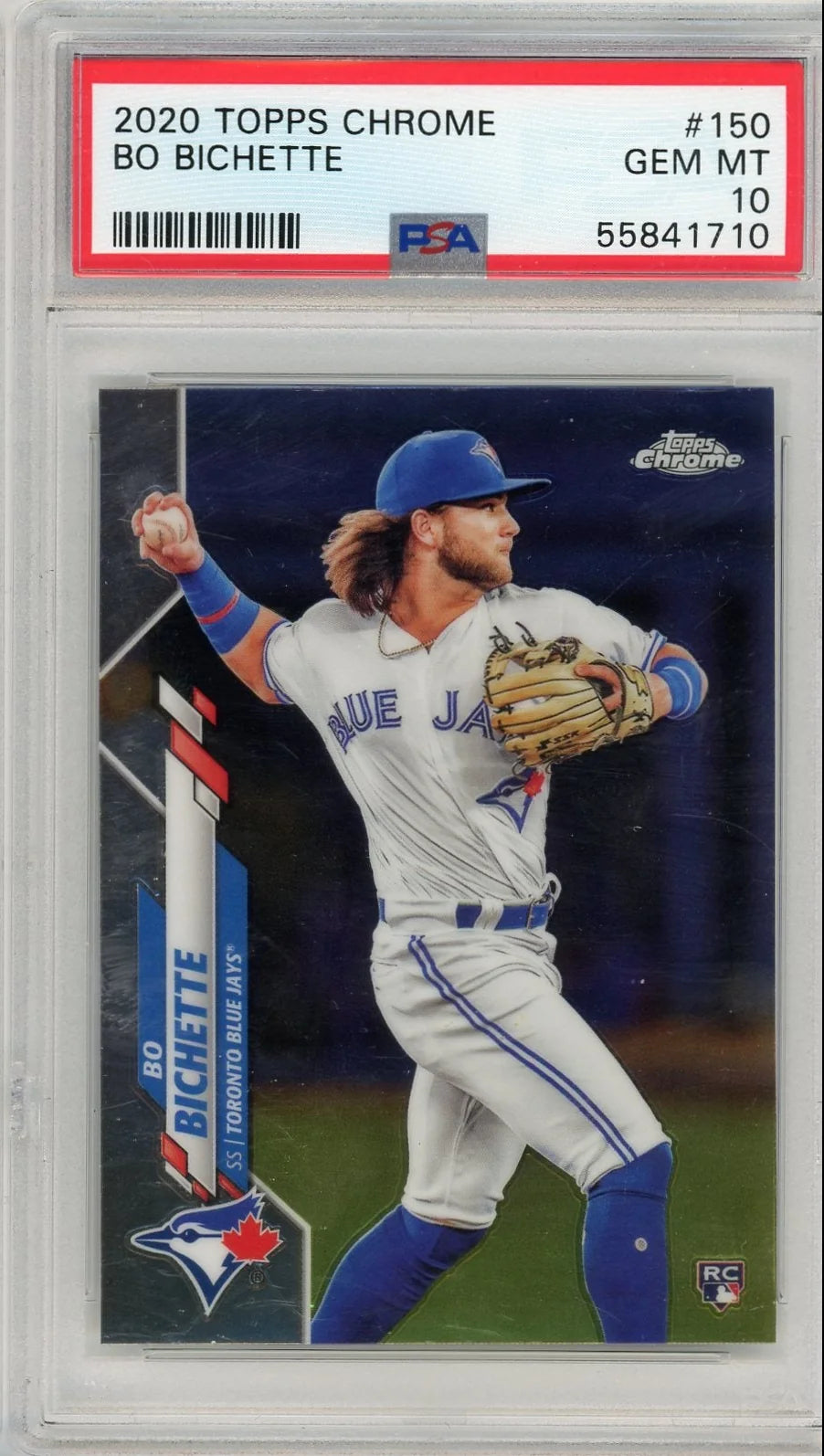 Bo Bichette 2020 Topps Chrome RC PSA 10