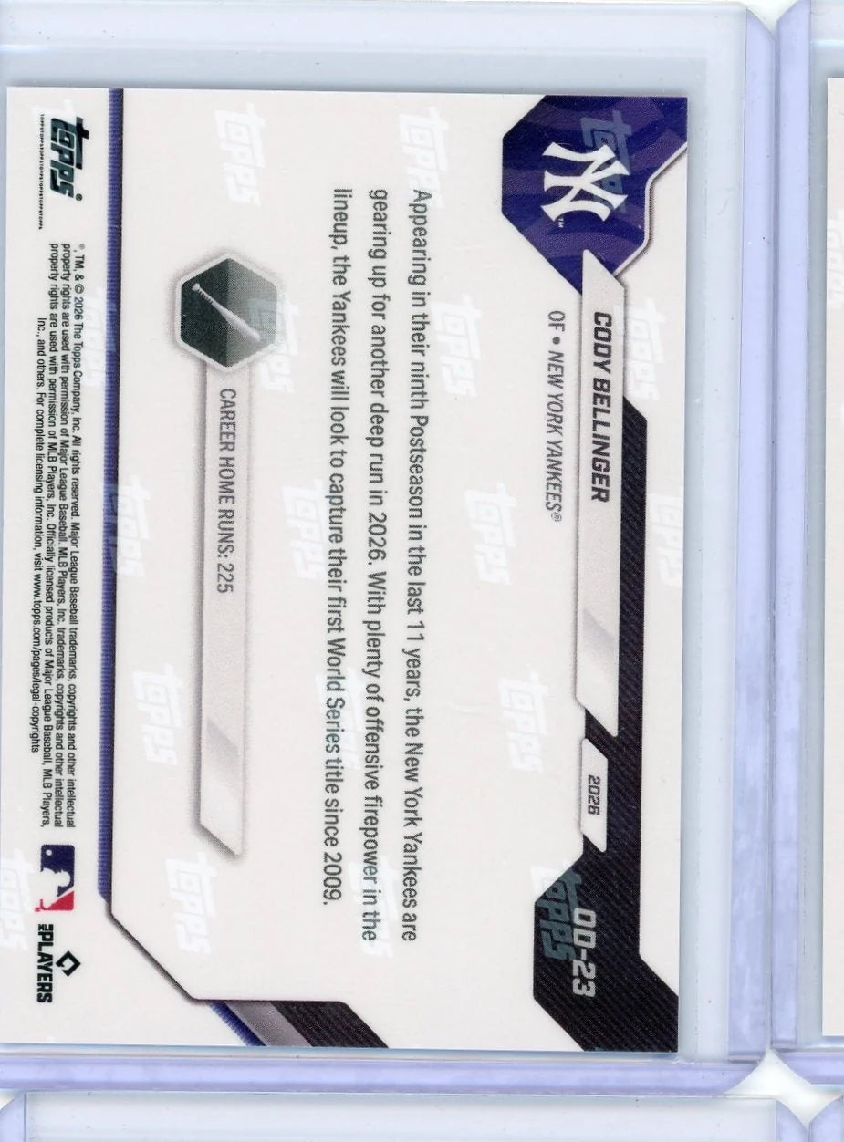 Cody Bellinger 2026 Topps Now Opening Day Green Foil #'d 33/99