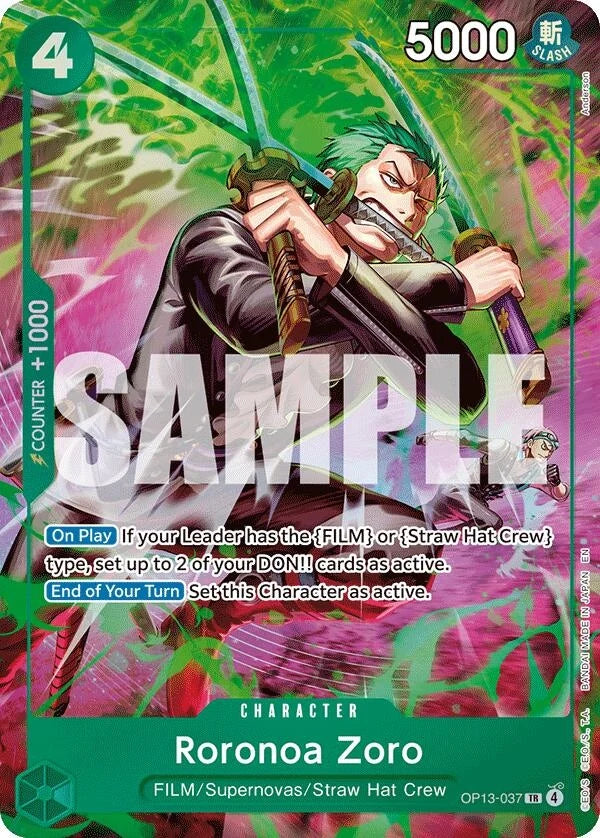 Roronoa Zoro (OP13-037) (OP13-037) (Adventure on Kami's Island) (OP15-EB04)