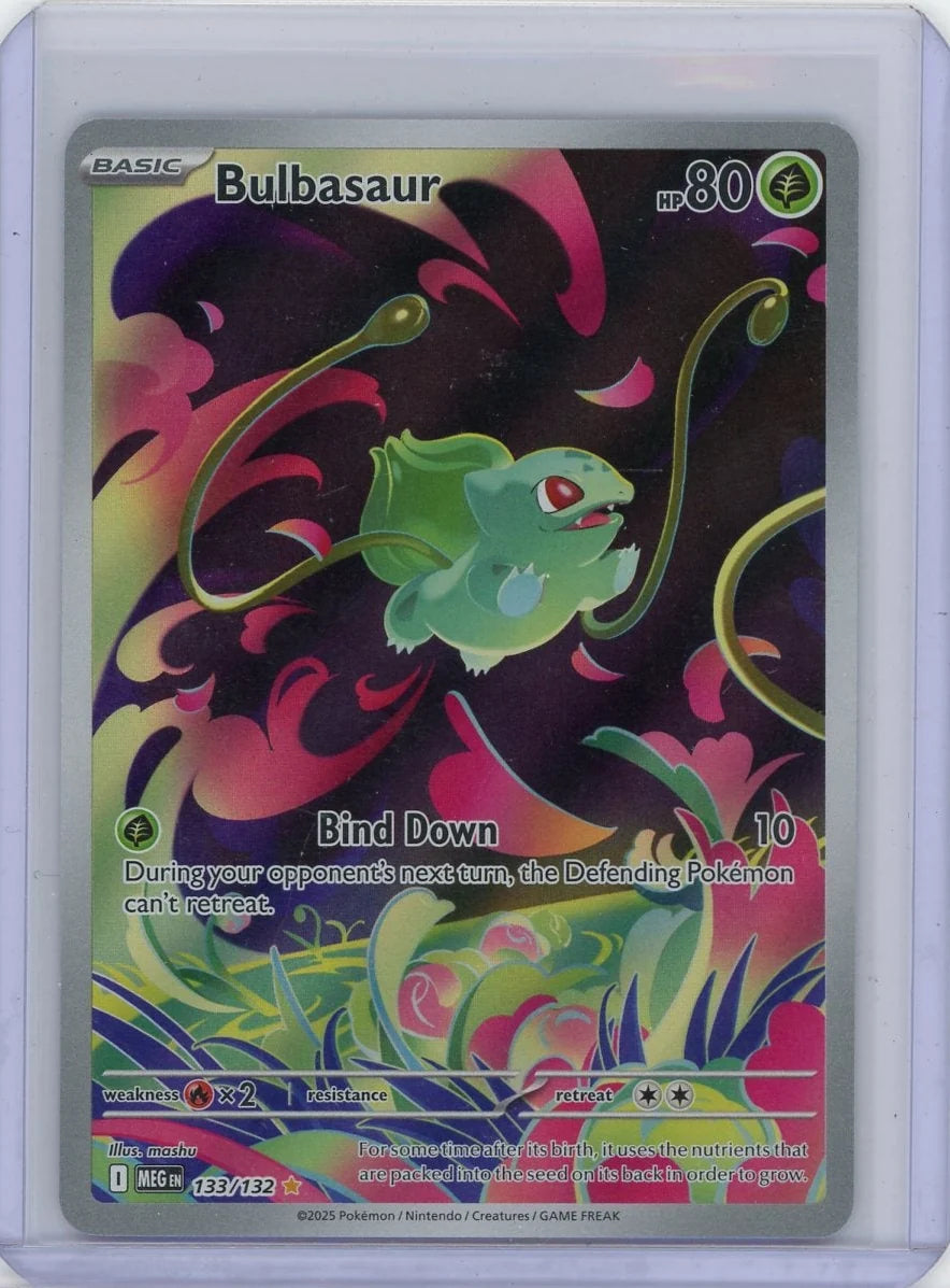 Bulbasaur Pokémon Mega Evolution Illustration Rare #133/132