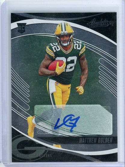 Matthew Golden 2025 Panini Absolute autograph rookie card