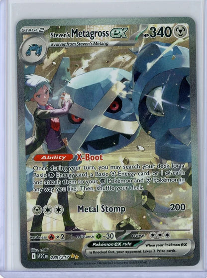 Steven's Metagross ex Pokémon Ascended Heroes Special Illustration Rare #289/217