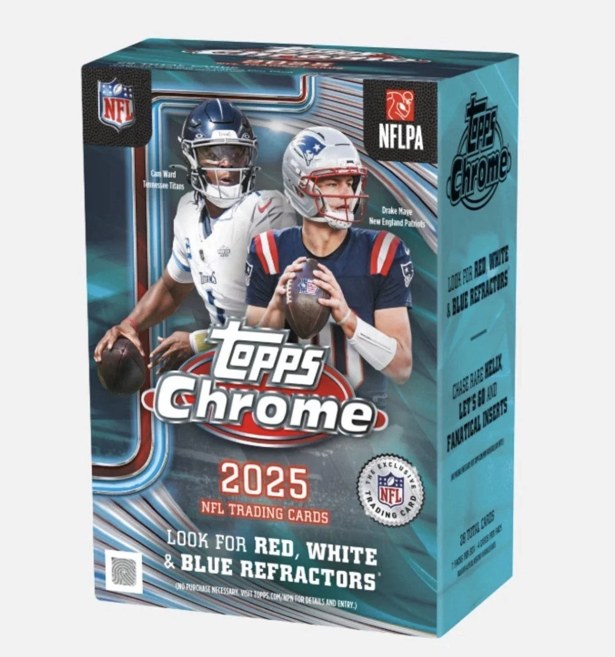 2025 Topps Chrome Football Blaster Box 40 Box Case