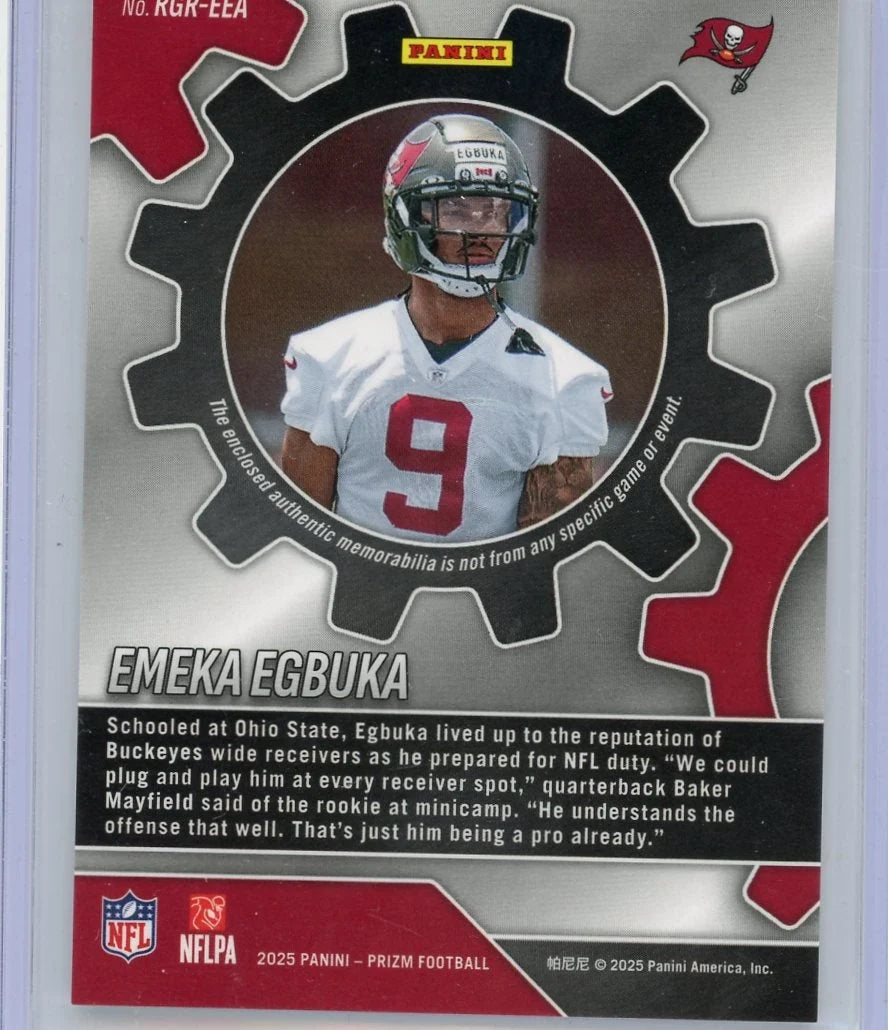 Emeka Egbuka 2025 Panini Prizm RC Insert #RGR-EEA
