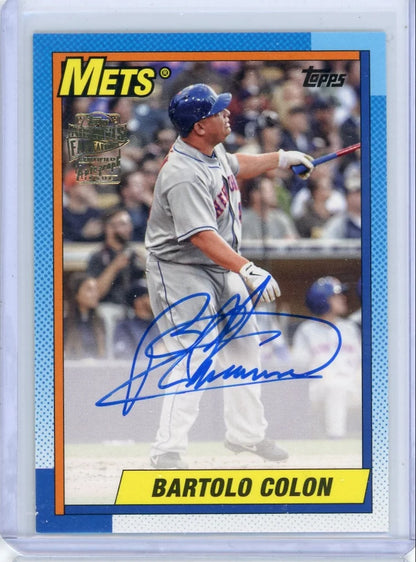 Bartolo Colon 2023 Topps Archives Fan Favorites Auto