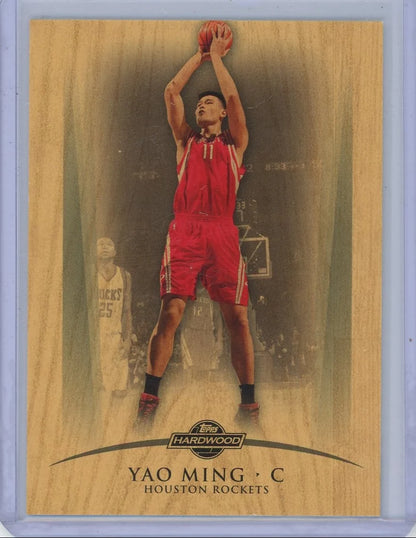 Yao Ming 2008 Topps Hardwood Wood #'d 283/299