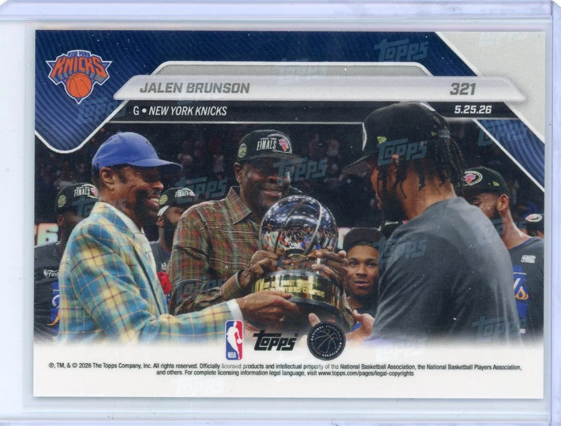 Jalen Brunson 2026 Topps Now Eastern Conference MVP