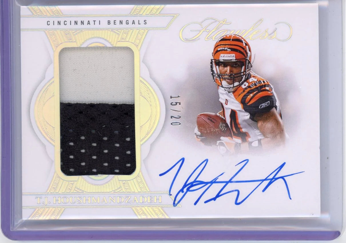 TJ Houshmandzadeh 2023 Flawless Autograph 2 Color Patch /20