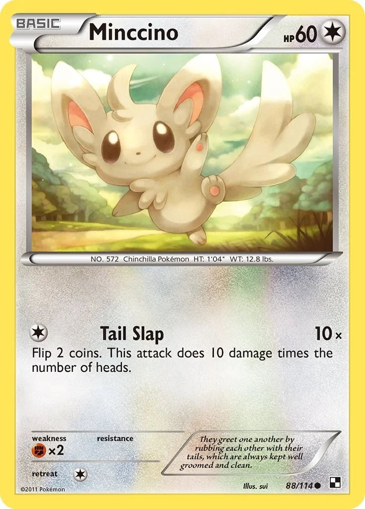Minccino (88/114) (Black and White) (BLW)