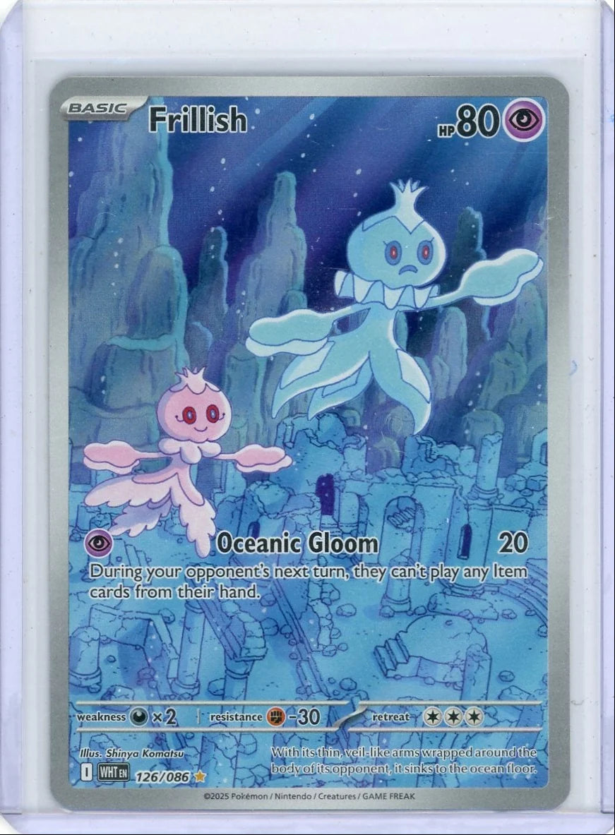 Frillish Pokémon White Flare Illustration Rare 126/086