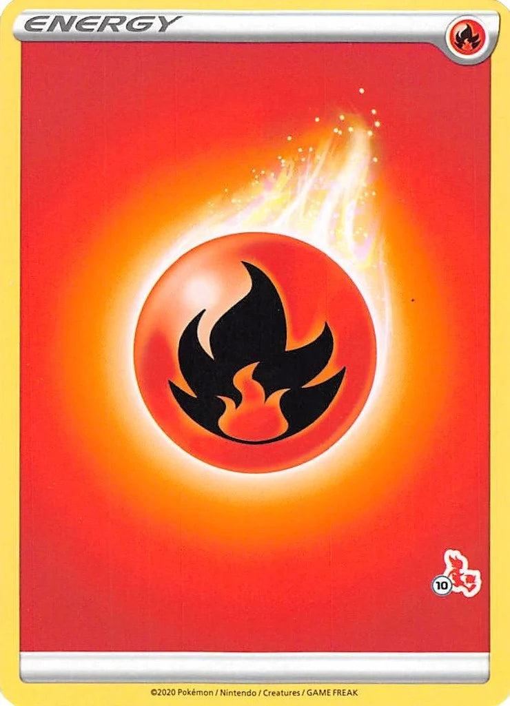 Fire Energy (#10 Cinderace Stamped) (Battle Academy 2022) (BA22)