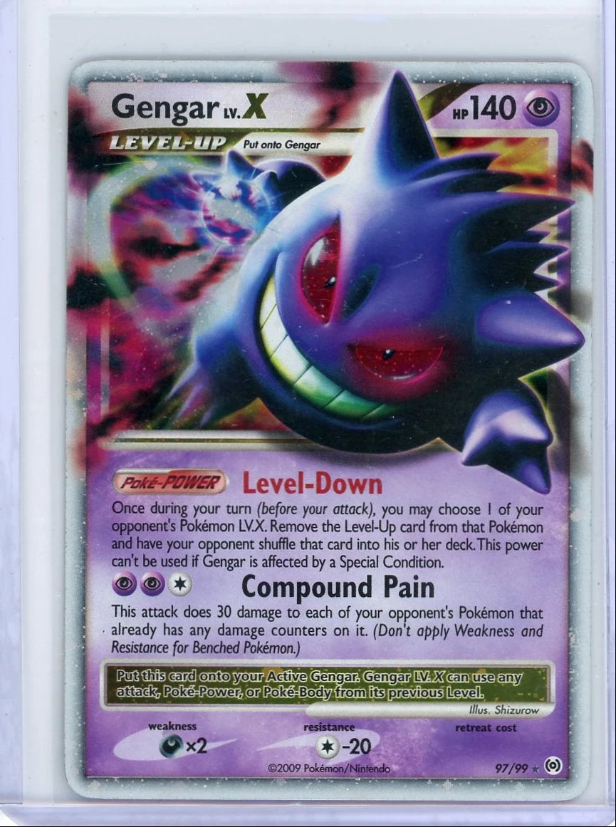 Gengar Lv. X Pokémon Arceus Ultra Rare #97/99