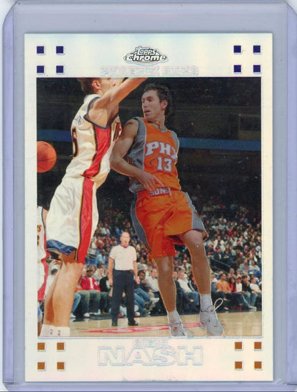 Steve Nash 2007 Topps Chrome refractor #'d 921/999